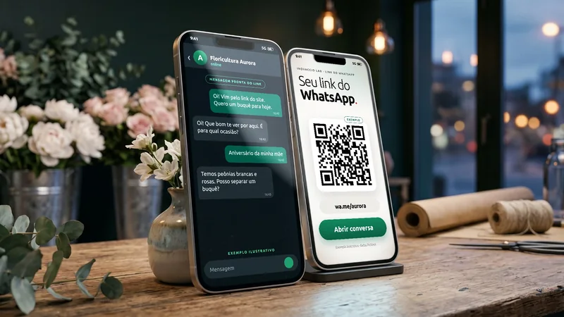 Gerador de link do WhatsApp com QR code